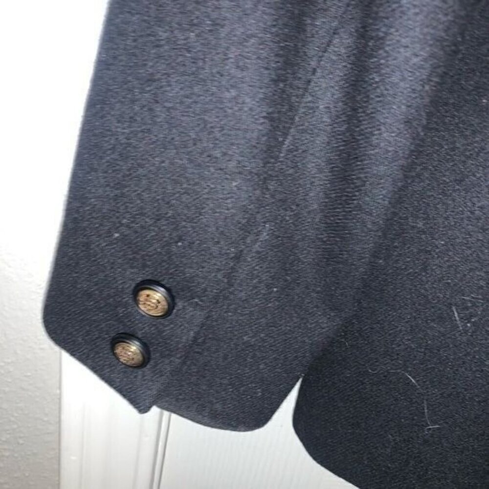 Pendleton Black Vintage 100% Virgin Wool Business Casual 2 Button Blazer Size 10 - Picture 4 of 11